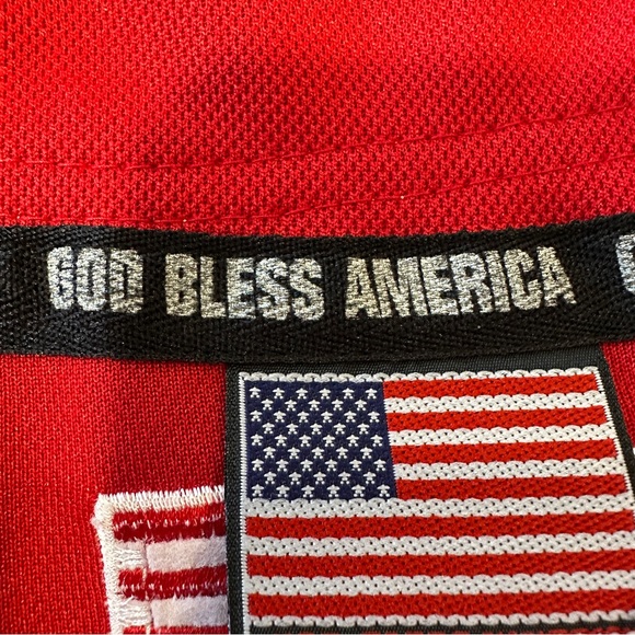 Colosseum Patriotic USA God Bless America Baseball Jersey M - Picture 9 of 13